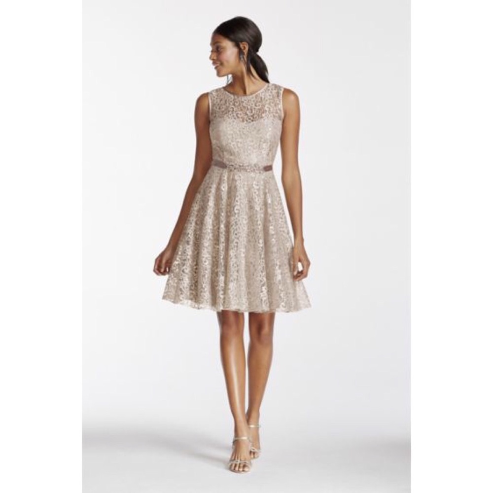 Lace Tank Dress and Beaded Sash - Picture 2 of 8